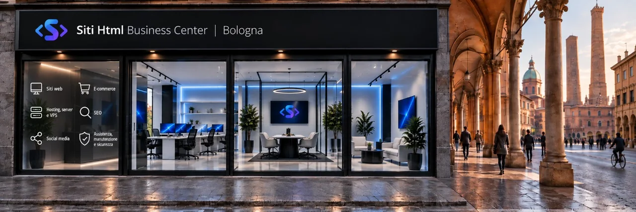 Visualizzazione della sede Siti Html Business Center a Bologna